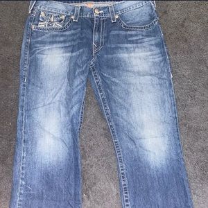 mens boot cut true religion jeans